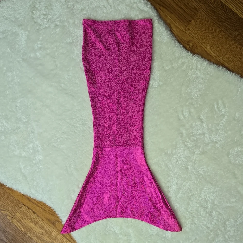 Hampton Mermaid Co. Pink Mermaid Tail, Girls 6, Great Condition